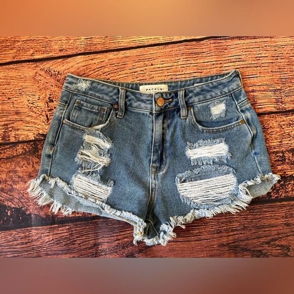 Women’s PacSun Distressed‎ Shorts Size 25 - Picture 10 of 10